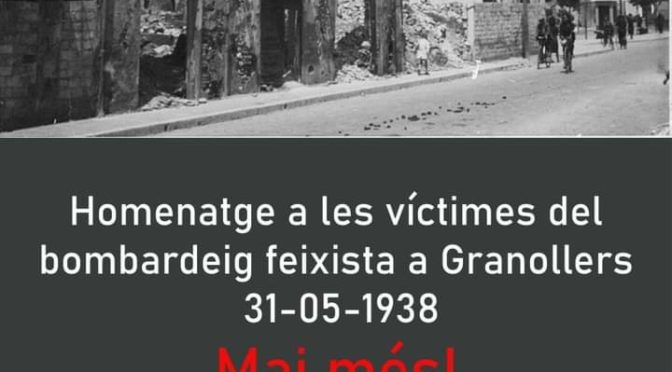 Homenatge a les víctimes del bombardeig feixista de Granollers