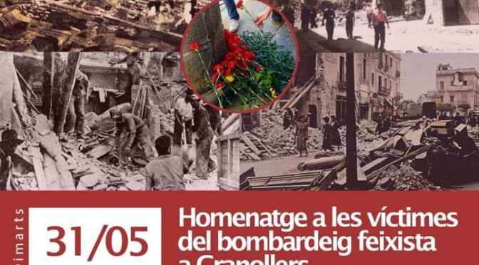 Homenatge a les víctimes del bombardeig feixista a Granollers