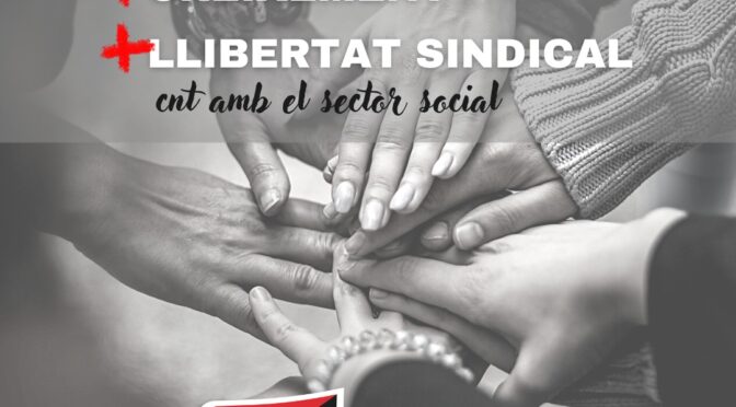 La secció sindical del CRAE Santa Agnès se suma a la Coordinadora d’Intervenció Social de CNT