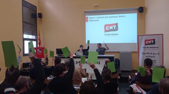 La CNT del Vallès Oriental constata el seu creixement a la seva Assemblea Anual
